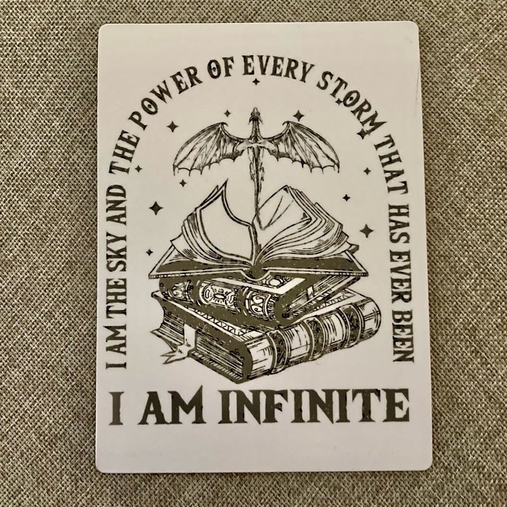 Fourth Wing “I Am Infinite” Rebecca Yarros Magnet